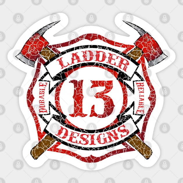 Ladder 13 Designs Sticker by ianscott76